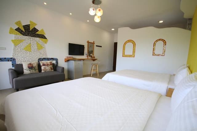 墾丁自遊行｜免費停車、洗烘衣設備-302景觀四人房-3