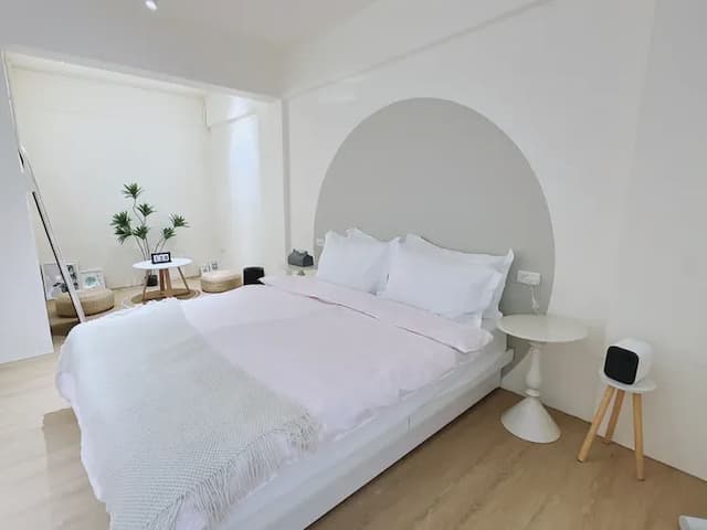 Homiday-Have a good sleep ~ Double Suite 301. 2 minutes walk to Guoguang Passenger Transport Puli Station. Newly decorated self-check-in-4