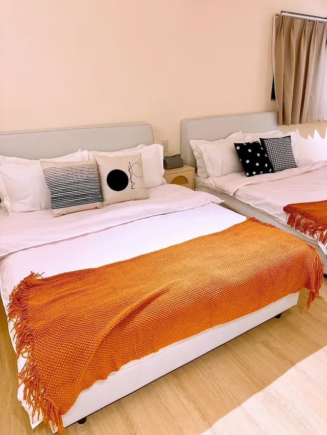 Homiday-Have a good sleep ~ Quadruple room 302, double room available on weekdays, 2 minutes' walk from Guoguang Passenger Transport Puli Station, self-service check-in-2