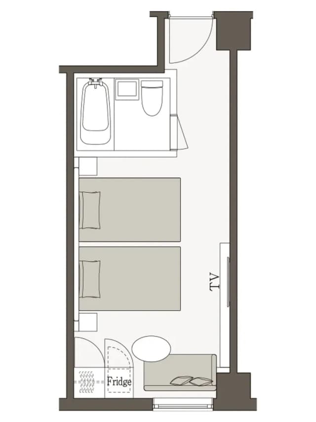 三井花園飯店 福岡祇園｜博多運河城步行4分/博多站步行10分-標準雙床房｜可帶不佔床兒童(0-5歲) 2位【不挑房】-7