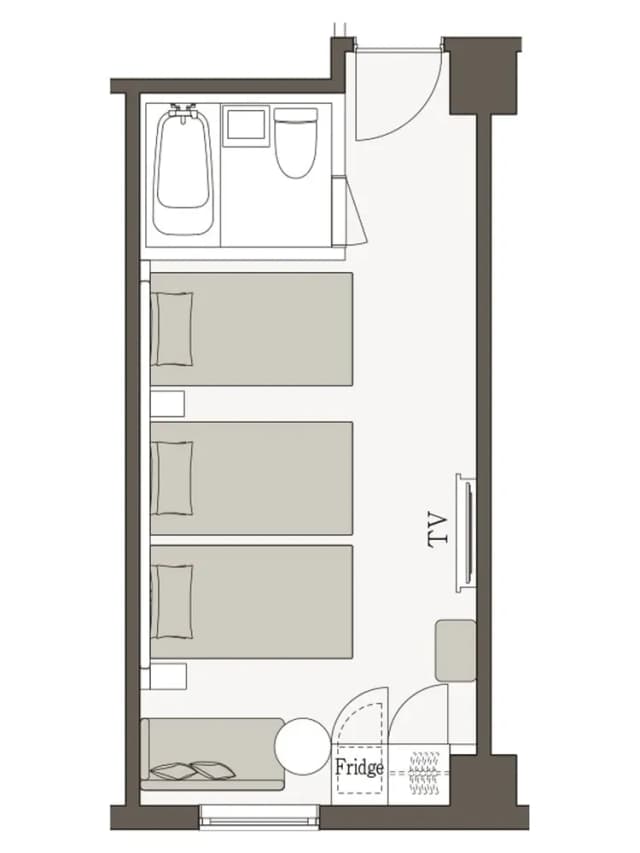 三井花園飯店 福岡祇園｜博多運河城步行4分/博多站步行10分-標準三人房｜可帶不佔床兒童(0-5歲) 3位【不挑房】-7