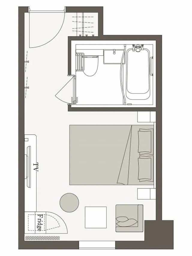 三井花園飯店 福岡中洲｜中洲川端站步行2分/方便至中洲屋台橫丁-標準雙人房: 浴缸｜可帶不佔床兒童(0-5歲) 1位【不挑房】-5