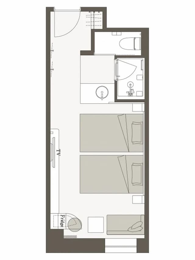 三井花園飯店 福岡中洲｜中洲川端站步行2分/方便至中洲屋台橫丁-標準雙床房: 淋浴｜可帶不佔床兒童(0-5歲) 2位【不挑房】-5