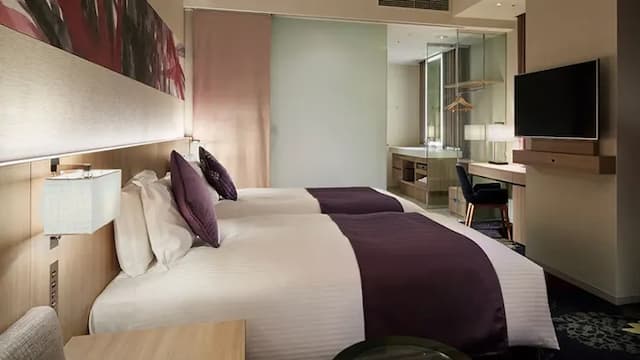 千禧三井花園飯店 東京｜東銀座站步行1分/銀座站步行4分/近銀座UNIQLO-高級角落雙床房｜可帶不佔床兒童(0-5歲) 1位【不挑房】-2