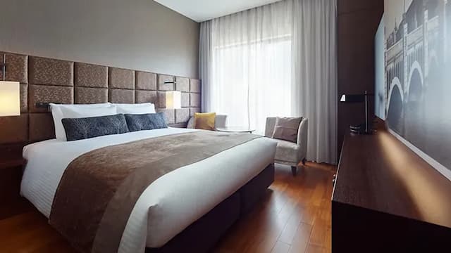 三井花園飯店 大阪普米爾｜中之島美術館步行4分/渡邊橋站步行4分-<Premier Floor>高級加大雙人房 [禁菸]｜可帶不佔床兒童(0-5歲) 1位【不挑房】-1