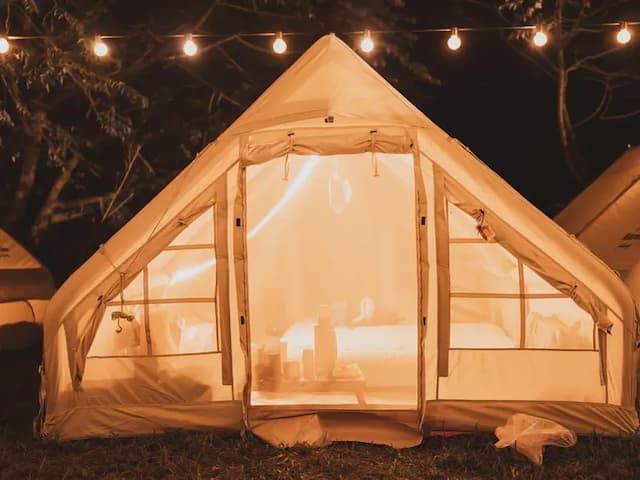 棉野戶外免搭收服務露營行程規劃-懶人露營｜1帳1天幕「山屋」或「金字塔」-4