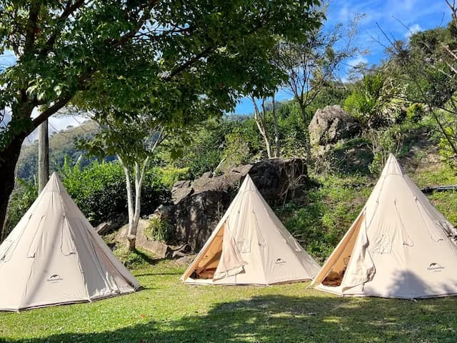 棉野戶外免搭收服務露營行程規劃-懶人露營｜1帳1天幕「山屋」或「金字塔」-9