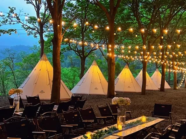 棉野戶外免搭收服務露營行程規劃-懶人露營｜1帳1天幕「山屋」或「金字塔」-6