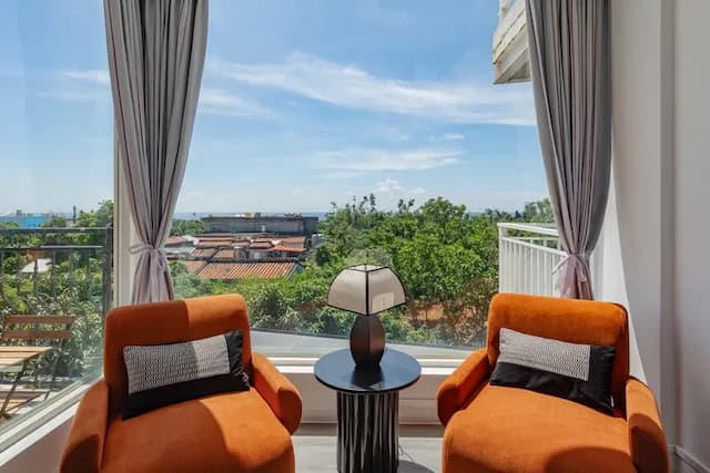 Sunset Mu Style Inn-Double Room with Balcony and Sea View-4