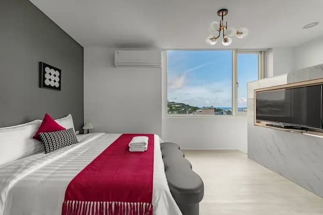 Sunset Mu Style Inn-Superior Double Room with Balcony and Sea View-4