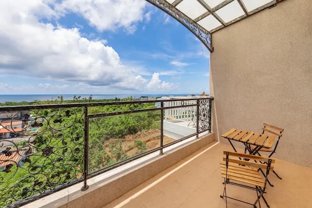 Sunset Mu Style Inn-Deluxe Double Room with Balcony and Sea View-8