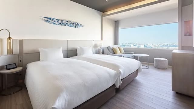 三井花園飯店 橫濱港未來普米爾｜露天泳池/港灣未來站步行4分-豪華雙床房: 附沙發床｜可帶不佔床兒童(0-5歲) 2位【不挑房】-1