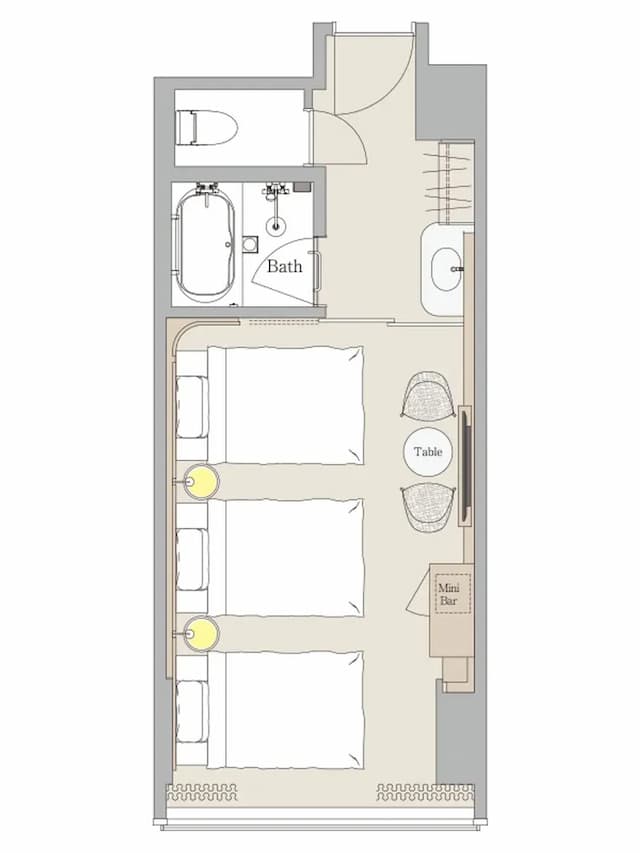 三井花園飯店 橫濱港未來普米爾｜露天泳池/港灣未來站步行4分-豪華三人房｜可帶不佔床兒童(0-5歲) 3位【不挑房】-2