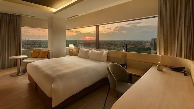 三井花園飯店 橫濱港未來普米爾｜露天泳池/港灣未來站步行4分-豪華角隅特大雙人床房｜可帶不佔床兒童(0-5歲) 1位【不挑房】-5