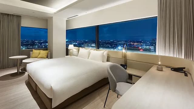 三井花園飯店 橫濱港未來普米爾｜露天泳池/港灣未來站步行4分-豪華角隅特大雙人床房｜可帶不佔床兒童(0-5歲) 1位【不挑房】-6