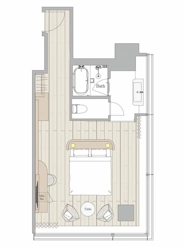 三井花園飯店 橫濱港未來普米爾｜露天泳池/港灣未來站步行4分-行政角隅特大雙人床房｜可帶不佔床兒童(0-5歲) 1位【不挑房】-3