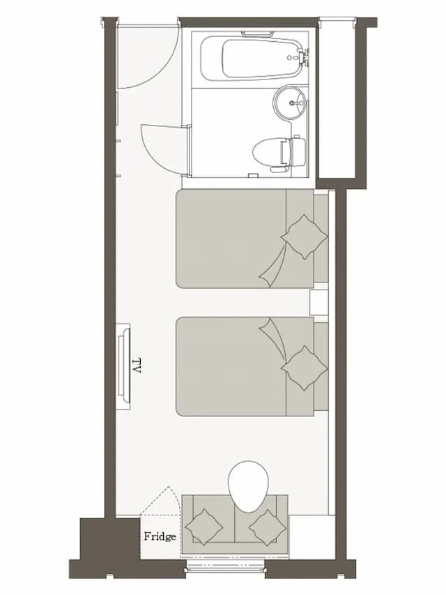 三井ガーデンホテル札幌-Moderate Twin Room for 2 Persons (No Smoking)｜お子様（0～5歳 ）2名様まで添い寝可能【お部屋選択不可】-3