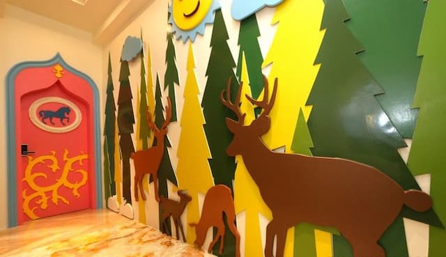 麗筑藝術親子民宿 | 公主馬車兒童床、溜滑梯-快樂馬車親子房-6