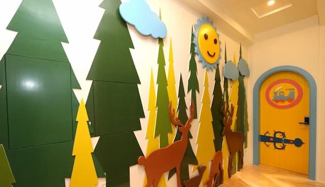 麗筑藝術親子民宿 | 公主馬車兒童床、溜滑梯-嘟嘟火車親子房-5