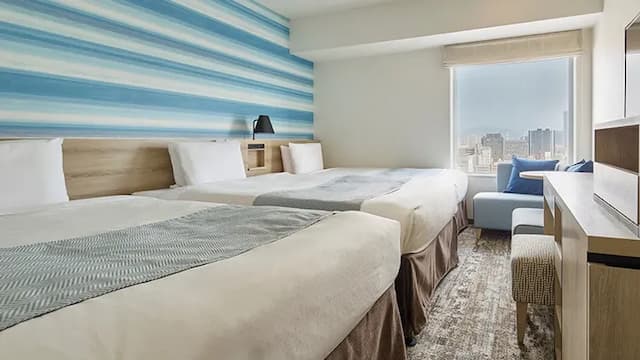 三井花園飯店 廣島｜廣島PARCO步行6分/袋町站&中電前站-高級雙床房：加床｜可帶不佔床兒童(0-5歲) 2位【吸菸．不挑房】-1