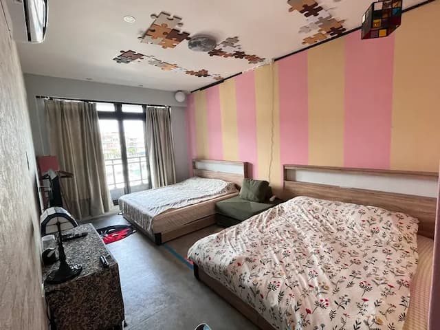 光涵行旅 - Daisy Light Hostel-King-size double suite with sofa bed - 3F-5