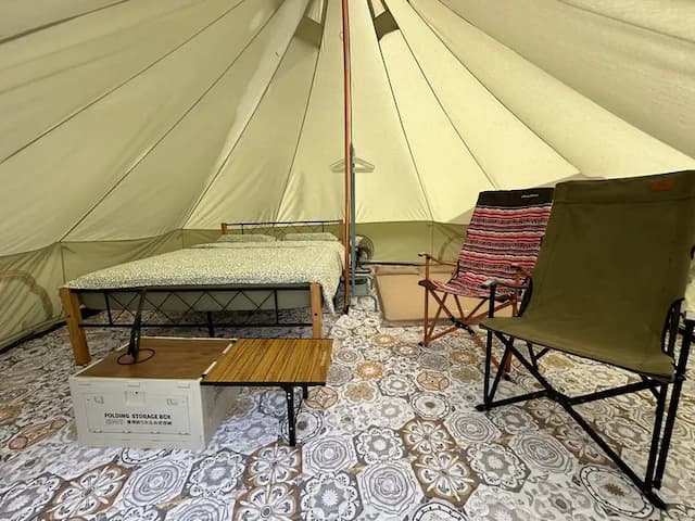 童露人露營區 | 豪華一泊一食再贈下午茶加獨立衛浴-【懶人露營】懶人帳 (體驗優惠/無餐）-6