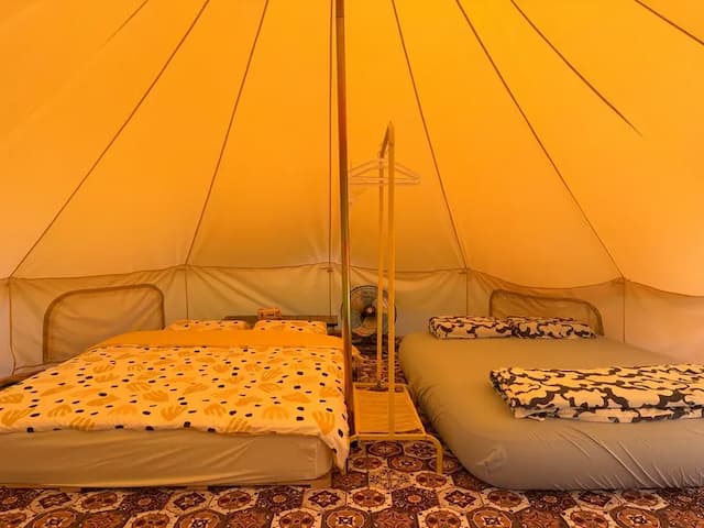 童露人露營區 | 豪華一泊一食再贈下午茶加獨立衛浴-【懶人露營】懶人帳 (體驗優惠/無餐）-7