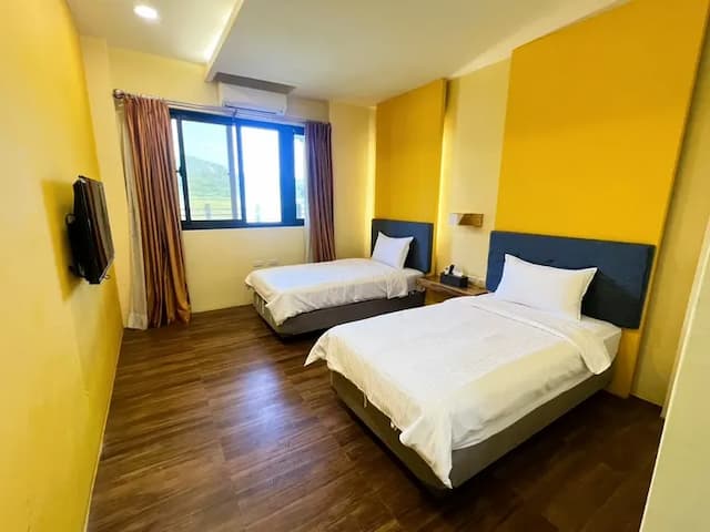 王老爺花園民宿-精緻山景雙床房-2