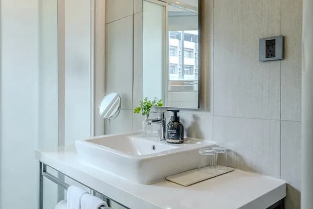 橙居台中-橙綠雙床客房-6