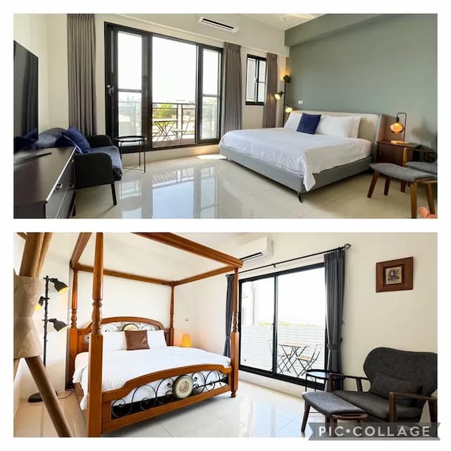 Ann Nong 1 Hotel-Two large double rooms 301 and 302 share a bathroom (an independent floor on the third floor)-1
