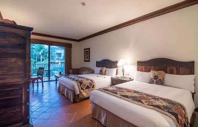 理想大地渡假飯店｜全方位大型度假村-『獨家優惠』豪華雙床房(兩中床)｜3天2夜｜2大1小-4