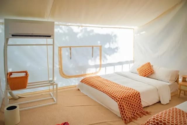 森光秘境露營區 | 獨家8折起！奢華懶人露營新選擇，帳篷附設冷暖氣-遊牧帳-4