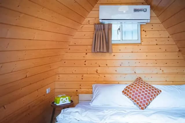 森光秘境露營區 | 獨家8折起！奢華懶人露營新選擇，帳篷附設冷暖氣-小木屋-5