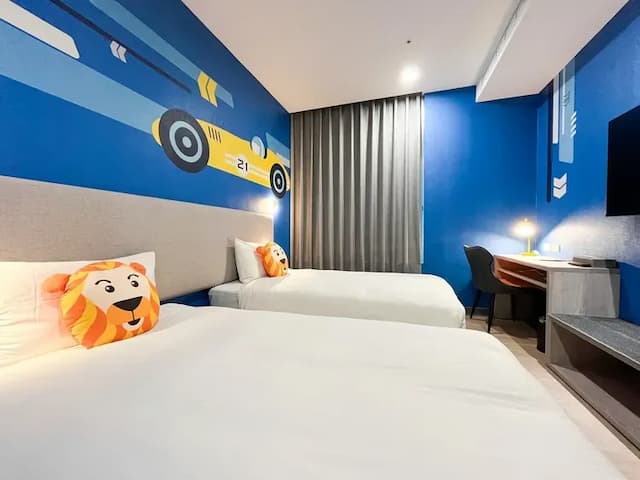 華園大飯店 l 草衙館-【獨家專案】主題雙床房-5