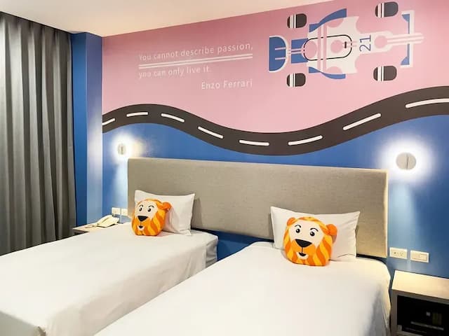 華園大飯店 l 草衙館-【獨家專案】主題雙床房-4