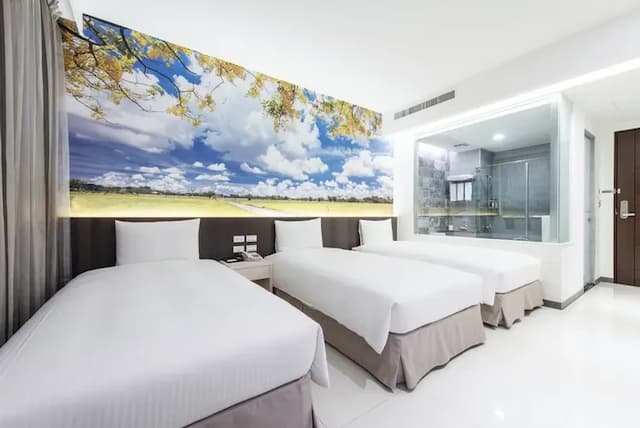 南科贊美酒店｜親子友善-精緻三人房-1