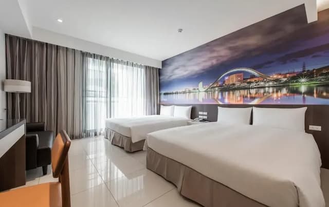 南科贊美酒店｜親子友善-温馨家庭房-1