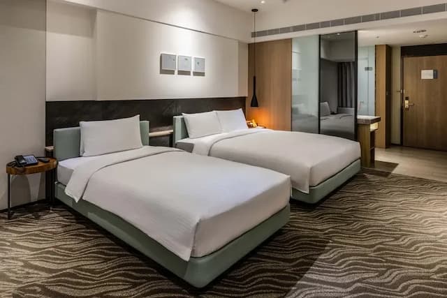 新悦花園酒店｜親子主題、寵物友善-【2026 春節專案】精緻三人房(一大+一小床)-2