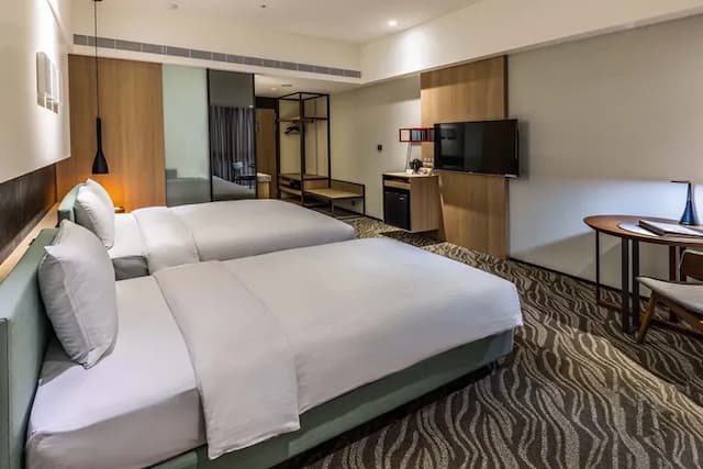 新悦花園酒店｜親子主題、寵物友善-【2026】精緻三人房(一大+一小床)-3