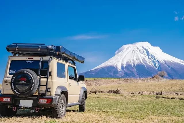 【日本· 東京露營車體驗】四天三夜｜車頂帳篷、含露營裝備 (需國際駕照)-4人 MITSUBISHI 黑色 DELICA D:5 休旅車 | 屋頂帳篷、空間寬敞-6