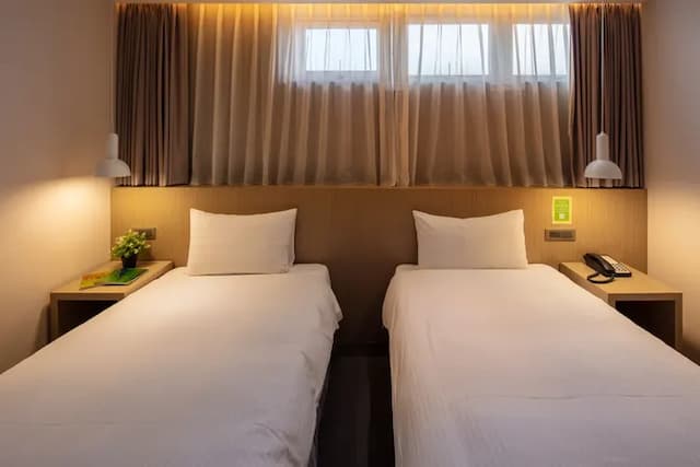 谦商旅东门馆-Accessible Twin Room (Windowless)-4