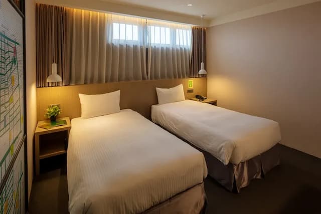 谦商旅东门馆-Accessible Twin Room (Windowless)-3