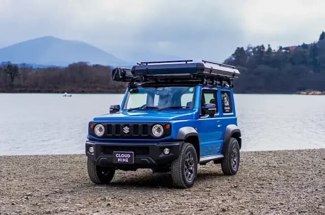 【日本· 東京露營車體驗】三天二夜｜車頂帳篷、含露營裝備（需國際駕照）-【加購送車+收車服務】2人 SUZUKI 藍色 jimnySIERRA (需有國際駕照) | 超人氣露營車！車頂帳篷-3
