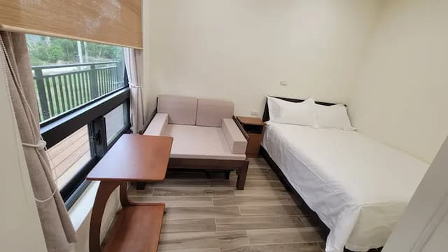 空谷覺茶 台東海端南橫蔬食農場民宿-峽谷山河雙人房-3