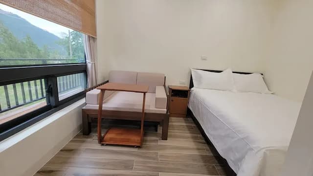 空谷覺茶 台東海端南橫蔬食農場民宿-峽谷山河雙人房-2