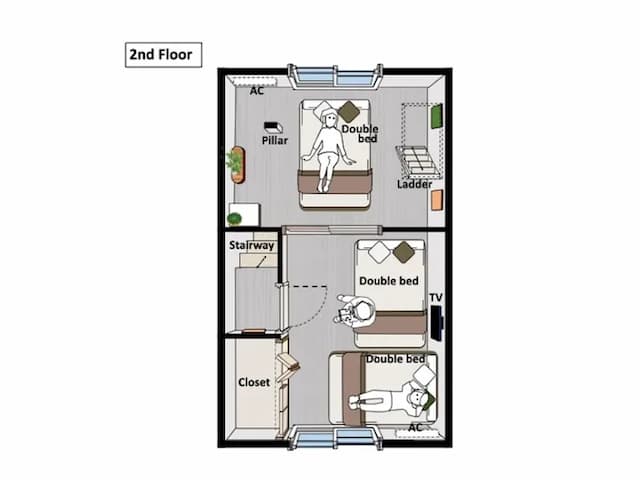 アメ横・上野公園徒歩圏内/2ベッドルーム一軒家貸切/42㎡/最大8名-一軒家貸切｜2ベッドルーム｜最大8名-4