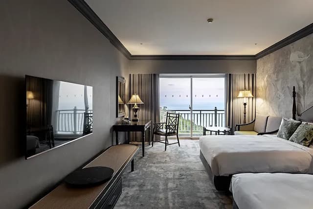 遠雄悅來大飯店-豪華海景客房(二中床)｜Room only-2