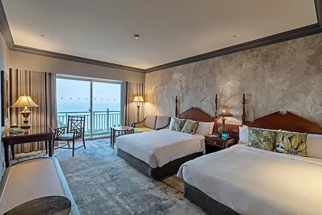 遠雄悅來大飯店-豪華海景客房(二中床)｜Room only-1