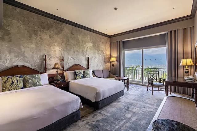 遠雄悅來大飯店-精緻山景客房(二中床) ｜早餐+海洋公園門票-2