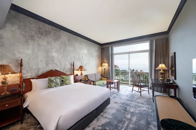 遠雄悅來大飯店-豪華海景客房(一大床) ｜早餐+海洋公園門票-2